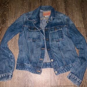 GUESS Women's Classic Blue Jean Jacket